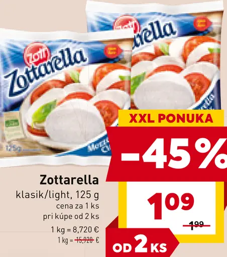 Zottarella klasik/light