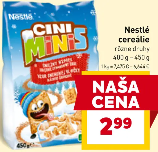 Cini Minis cereálie