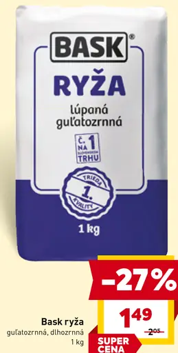 Bask ryža guľatozrnná