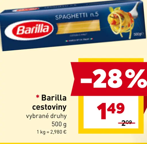 Barilla cestoviny