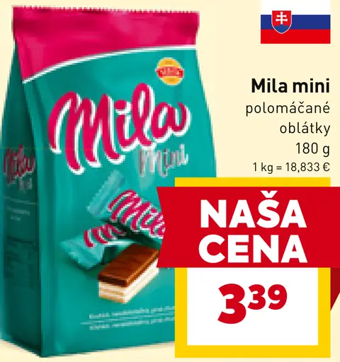 Mila mini polomáčané oblátky