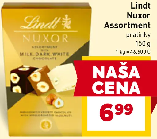 Lindt Nuxor Assortment pralinky