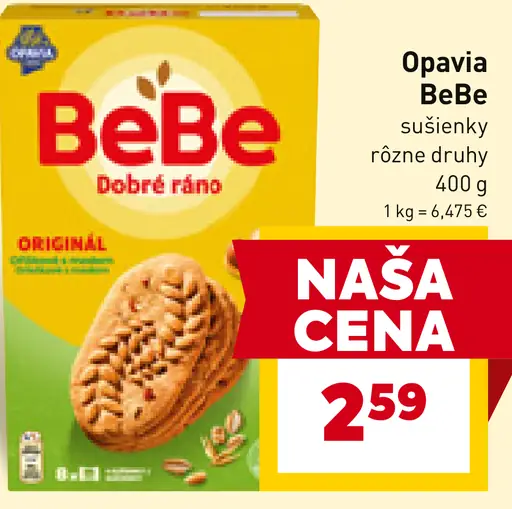 Opavia BeBe sušienky