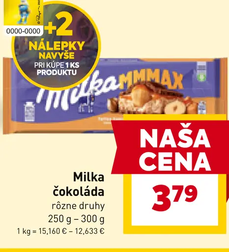 Milka Mliečna čokoláda