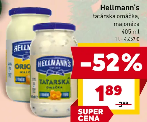 Hellmann's Tatárska omáčka/Majonéza