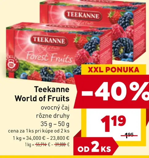 Teekanne World of Fruits ovocný čaj