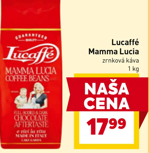 Lucaffé Mamma Lucia zrnková káva