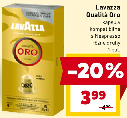 Lavazza Qualità Oro kapsuly kompatibilné s Nespresso