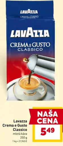 Lavazza Crema e Gusto Classico zrnková káva