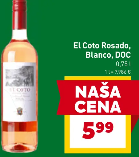 El Coto Rosado, Blanco, DOC