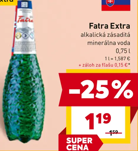 Fatra Extra minerálna voda