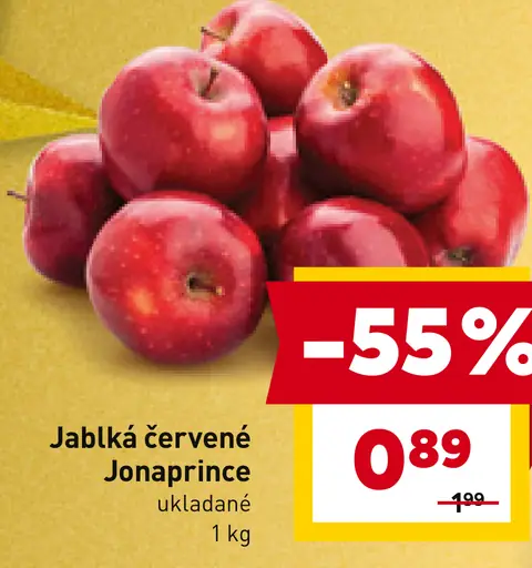 Jablká červené Jonaprince