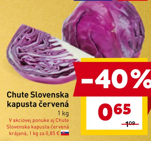 Chute Slovenska kapusta červená