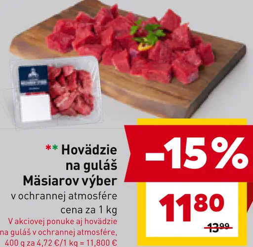 Hovädzie na guláš
