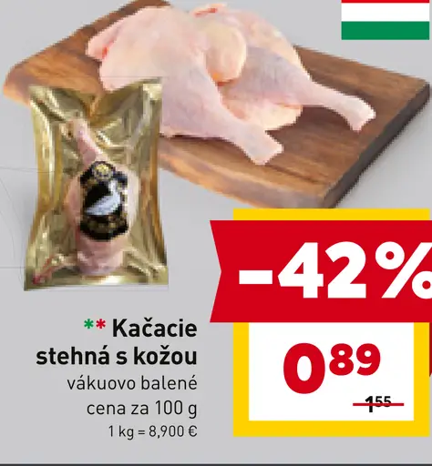 Kačacie stehná s kožou