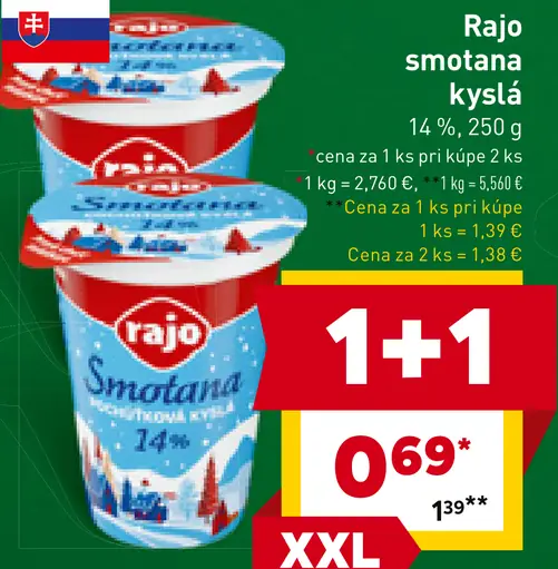 Rajo Smotana kyslá