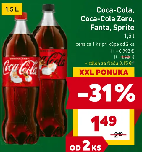 Coca-Cola, Coca-Cola Zero, Sprite, Fanta