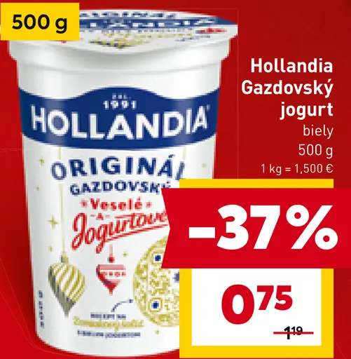 Hollandia Gazdovský biely jogurt