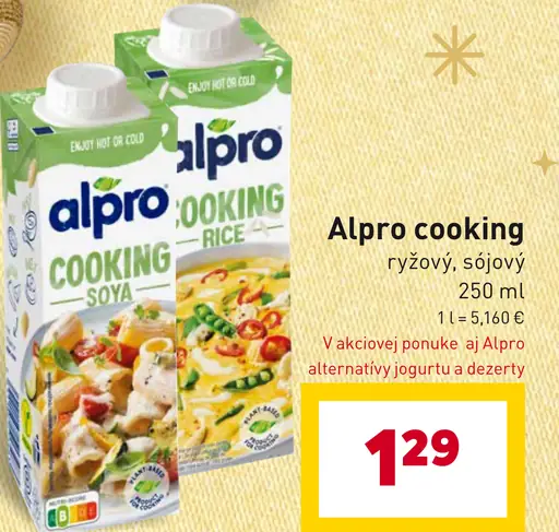 Alpro cooking