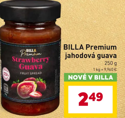 BILLA Premium jahodová guava