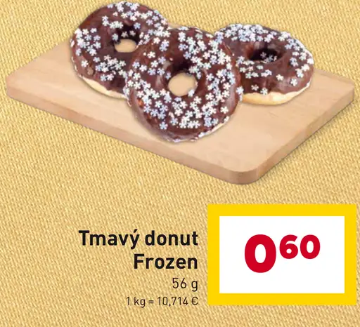 Tmavý donut Frozen