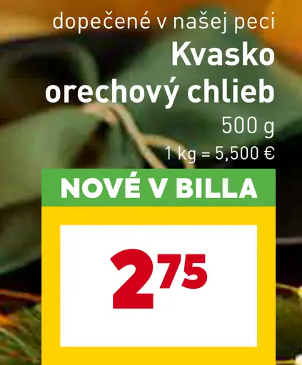 Kvasko orechový chlieb