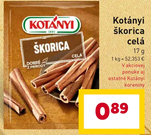 Kotányi Škorica celá