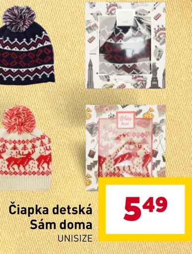 Čiapka detská Sám doma