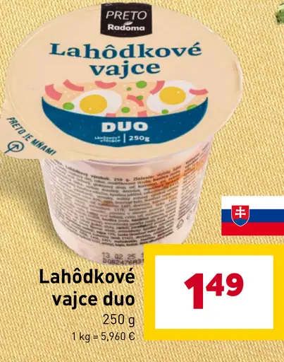 Lahôdkové vajce duo