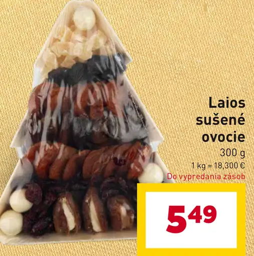 Laios sušené ovocie