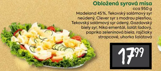 Obložená syrová misa