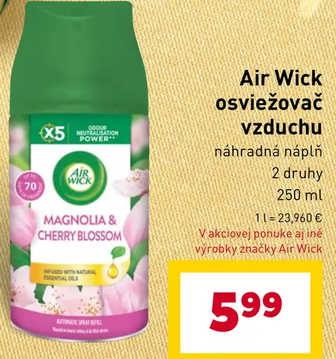 Air Wick náhradná náplň do elektrického osviežovača vzduchu