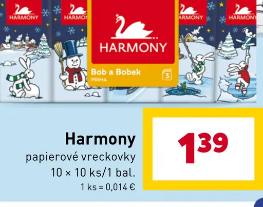 Harmony papierové vreckovky