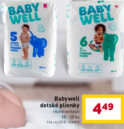 Babywell detské plienky