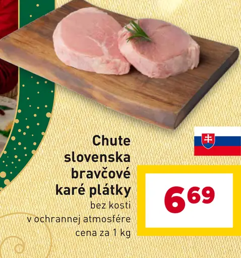 Chute Slovenska bravčové karé plátky