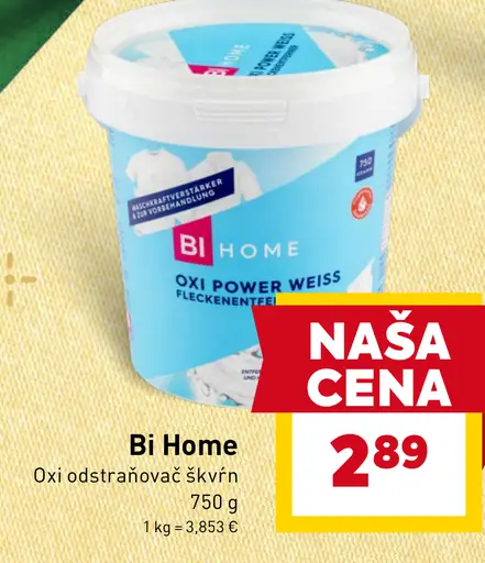 Bi Home Oxi odstraňovač škvŕn