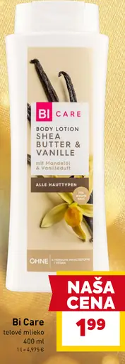BI CARE telové mlieko