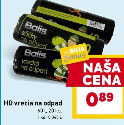 Balis HD vrecia na odpad