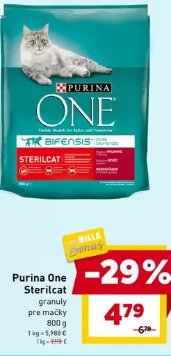 Purina One Sterilcat granuly pre mačky