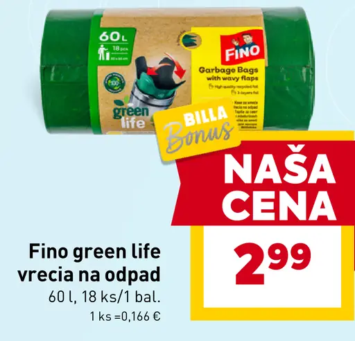 Fino HD vrecia na odpad