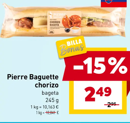 Pierre Baguette Chorizo bageta