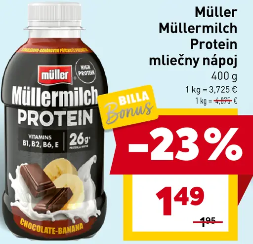 Müller Müllermilch Protein mliečny nápoj