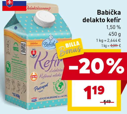 Babička Delaktó kefír