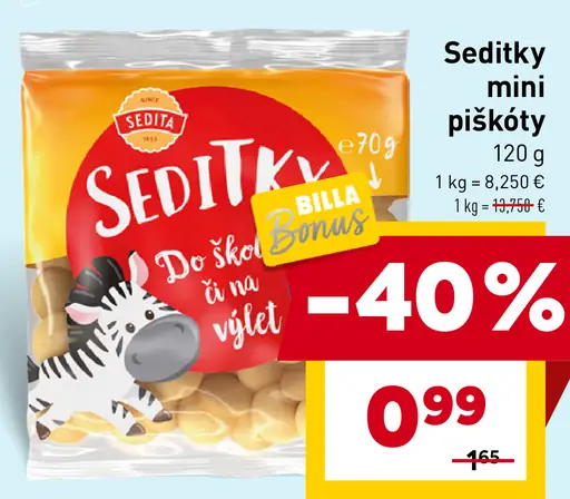Seditky mini piškóty