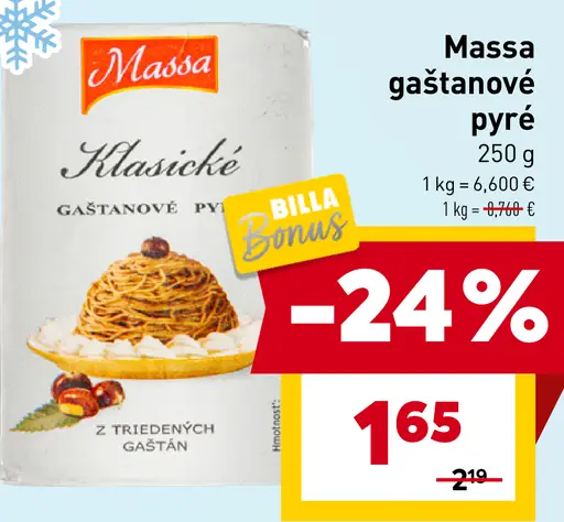 Massa Gaštanové pyré