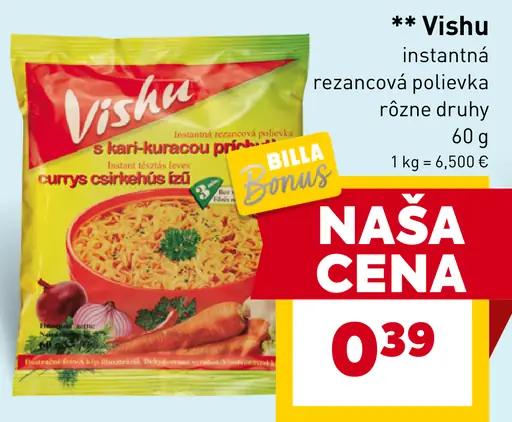 Vishu instantná rezancová polievka
