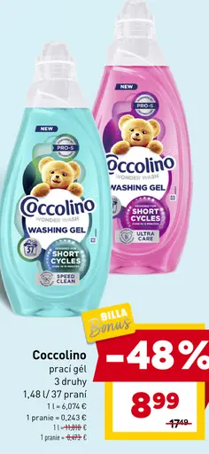 Coccolino prací gél