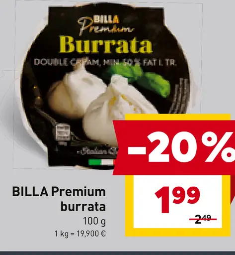 BILLA Premium burrata