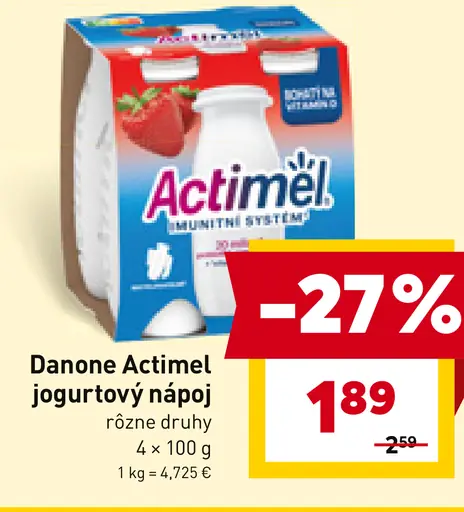 Danone Actimel jogurtový nápoj