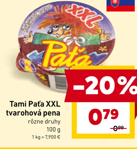Tami Paťa tvarohová pena